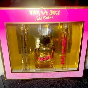 New in box Viva La Juicy Gold Couture by Juicy Couture perfume set